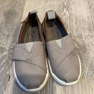 TOMS Kids Grey Slip-On Shoes